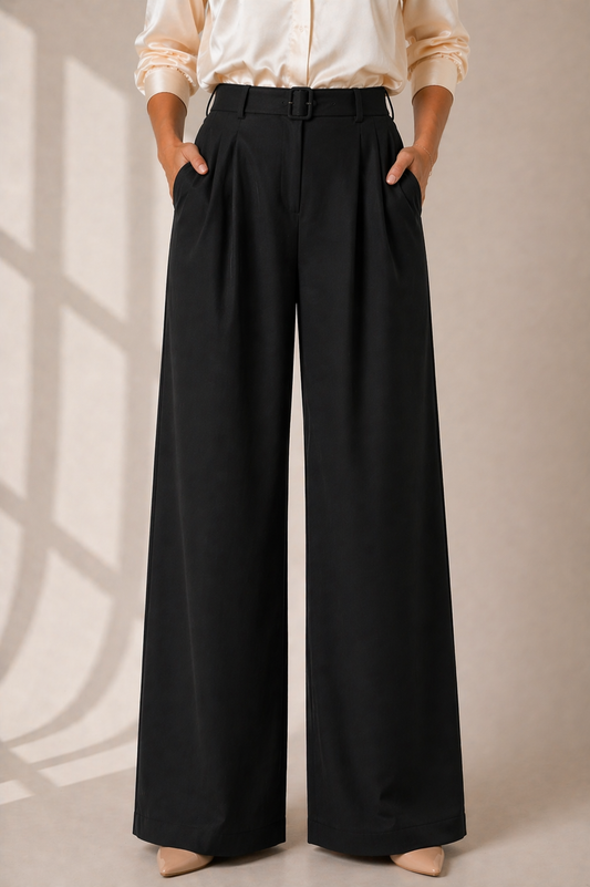 Aurelia High-Waist Wide-Leg Trousers