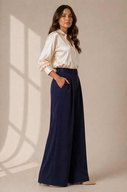 Aurelia Luxe Wide-Leg Trousers
