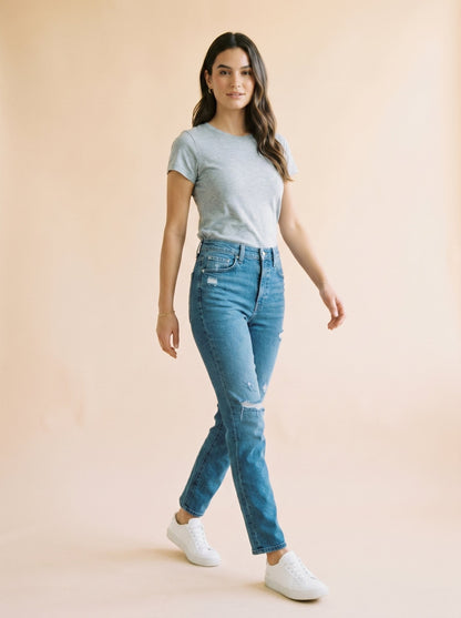 Women Pure Cotton Slim Fit T-shirt