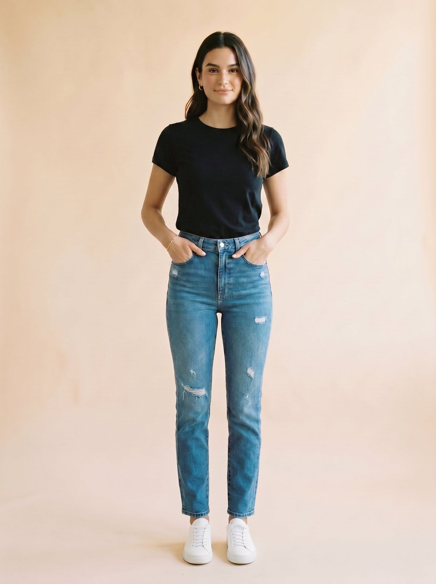 Women Pure Cotton Slim Fit T-shirt