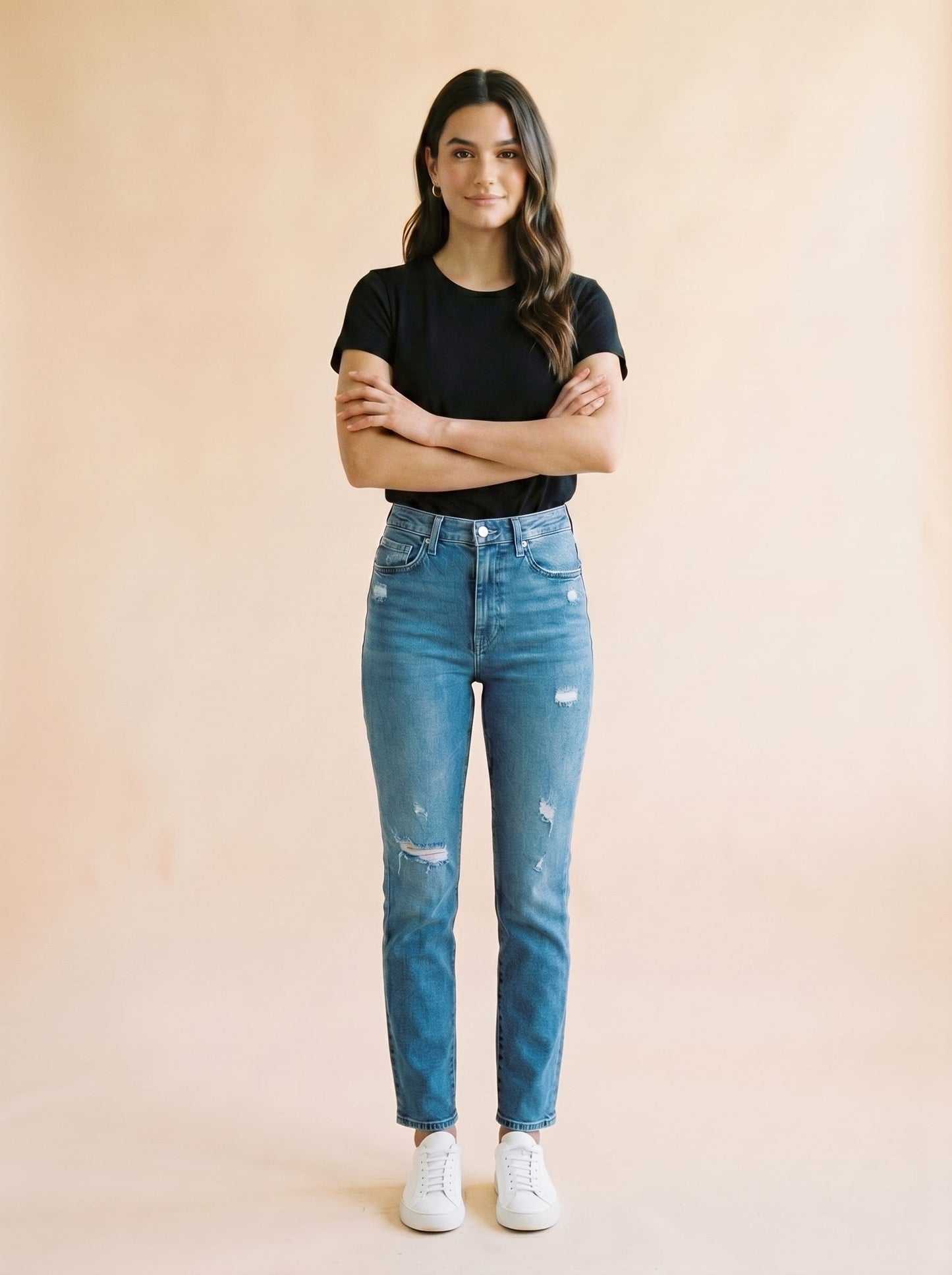 Women Pure Cotton Slim Fit T-shirt