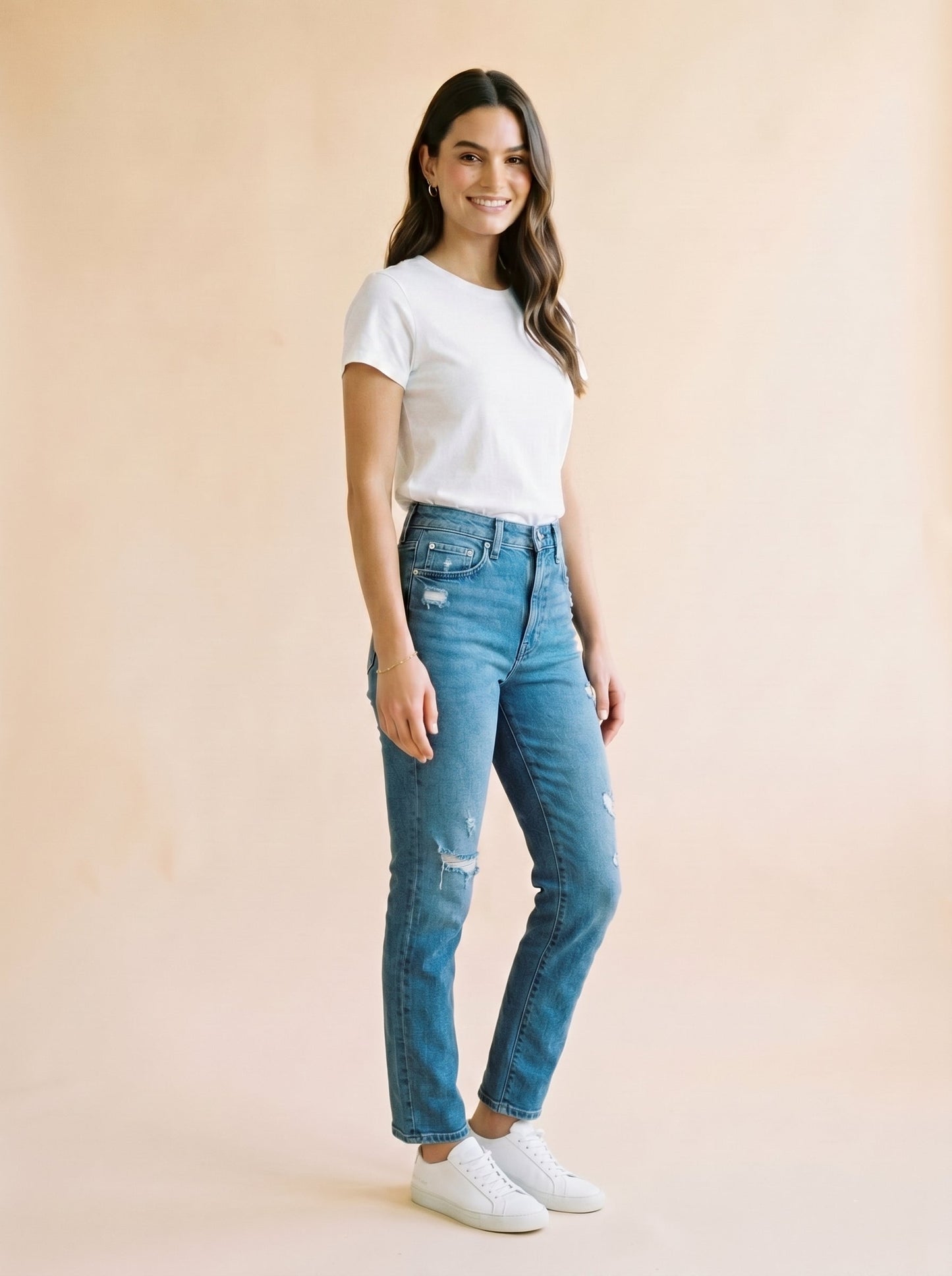 Women Pure Cotton Slim Fit T-shirt