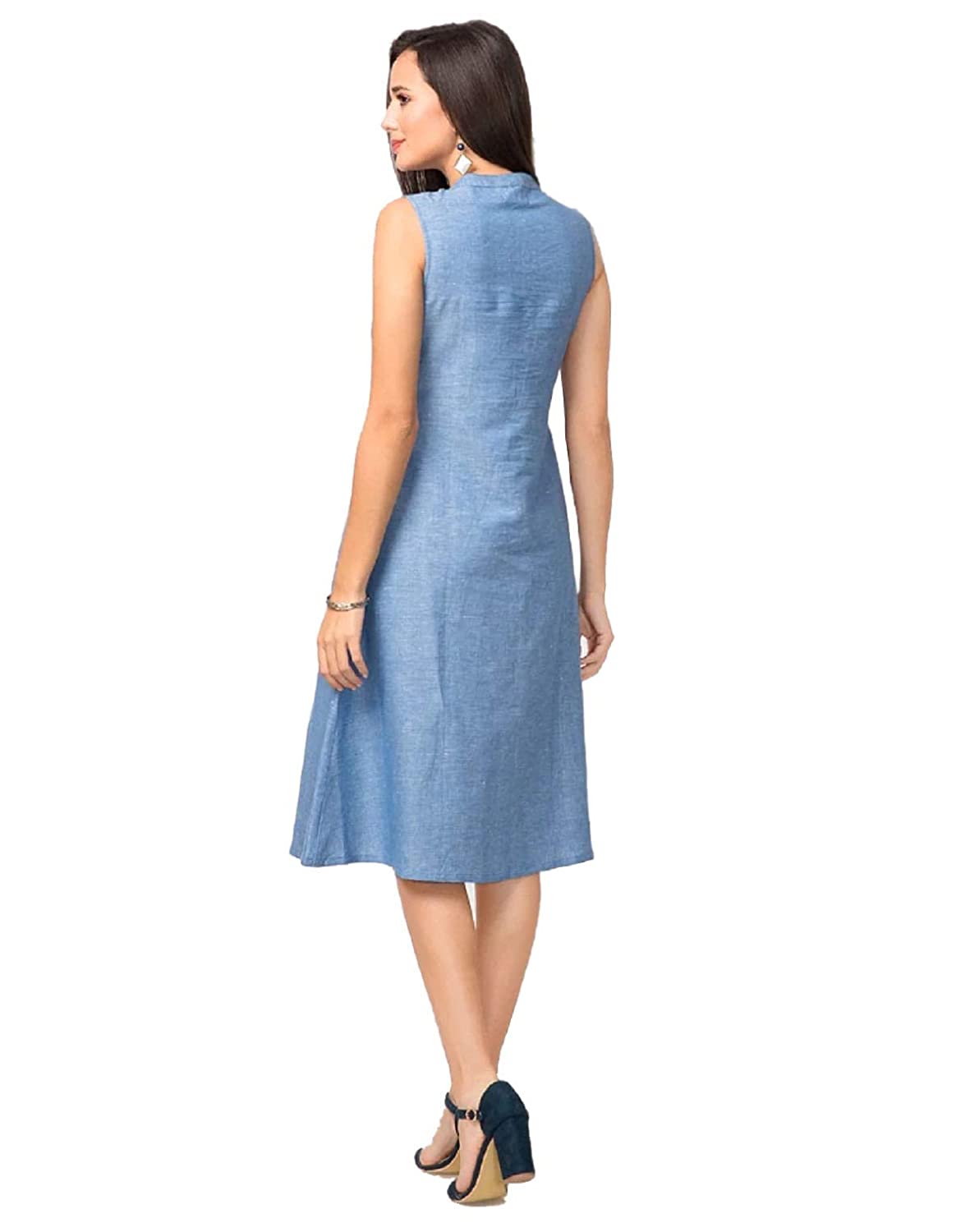 Biltoxi Western Midi Dress for Women