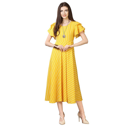 Women's Pleated Maxi Dress