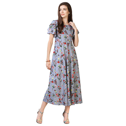 OOMPH! Women's Pleated Maxi Dress