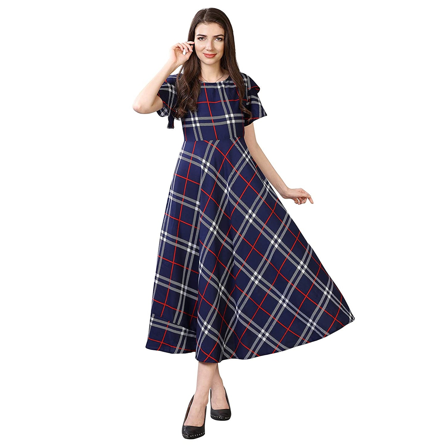 Women's Pleated Maxi Dress